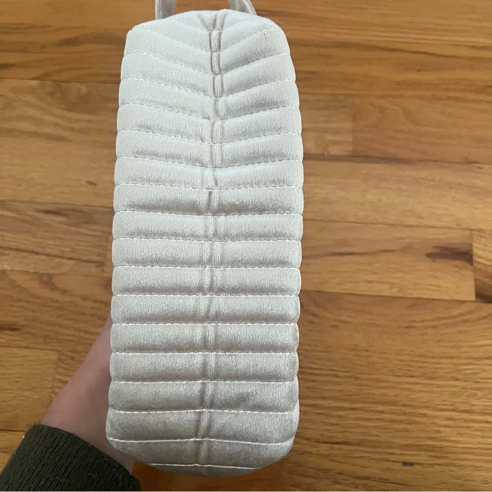 Velvet Quilted Makeup / Hygiene Bag | Monogram “Amber” | NWOT